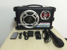 Hifi bluetooth multi function portable speaker with radio FM/USB/MICR/MP3 player