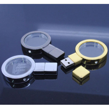 Hot 2021 New Design Round Crystal USB flash USB