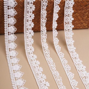 Woven Cotton Lace Trim: Exquisite Ivory Cotton Lace Trim