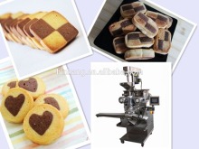 Small double color fortune cookie biscuit making machine
