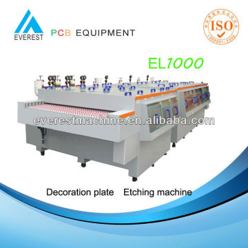 Decoration plate etching machine