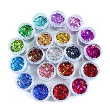 Holographic Laser Nail Art Glitter Powder Sparkle Mermaid Glitter