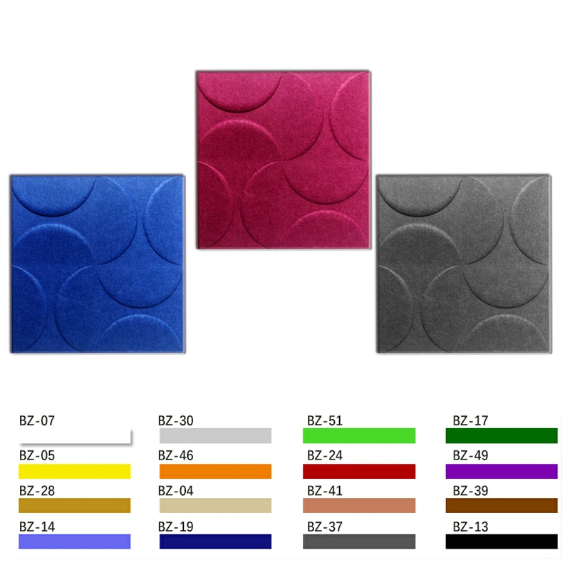 All Pattern Surface Fireproof Sound Absorption Embossed Panel