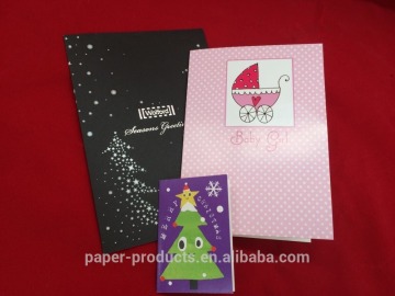 Wholesale color paper card Accept Custom Order greeting card