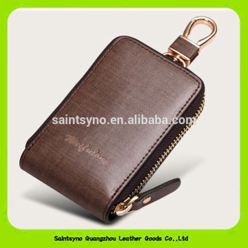 16683 Factory supplier soft leather compact key case wallet