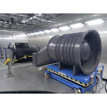 Car laboratory with high axial flow fan