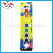 Non-toxic 8 colors tempera paints/water color paints in blister card