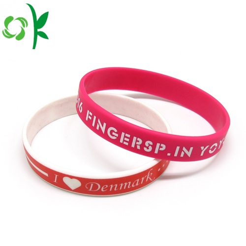 Độc đáo in dây đeo cổ tay trang sức thời trang Silicone Bracelet