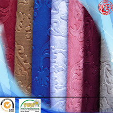china velvet wholesale 100% polyester knit velour 3D embossed fabric for cushion