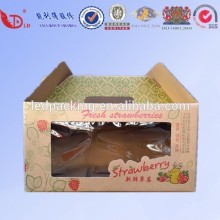 double wall strawbery box,hangling strawbery packaging box