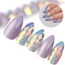 Gelsky 24Pcs Lavender Wholesale Diamond False Nails Packing Boxes