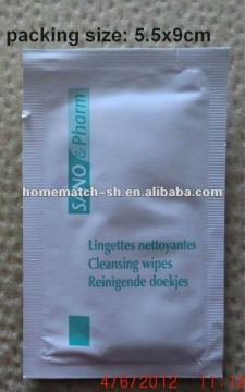 cleaning wipe, single packed, hand facial cleaning wet wipe