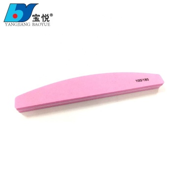 Pink Halfmoon Nail Sanding Buffer
