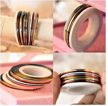 nail art designs ,fashion nail art DIY,nail art designs striping tape with gum