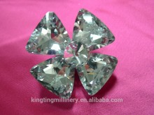 Hat Accessories Diamond Casiong Beautiful Silver Broach