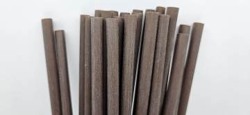 Biodegradable coffee grounds straw