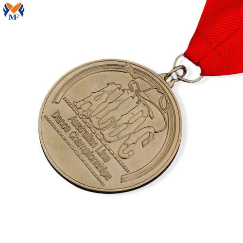 Metal award weightlifting games medal