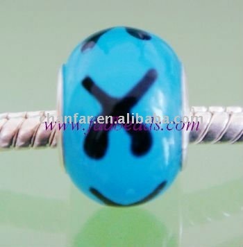 Blue color special glass beads