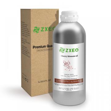 L&#39;huile de fleur de cerisier de haute qualité est utilisée dans les crèmes, les lotions, les huiles capillaires, les bâtons d&#39;encens, les déodorants