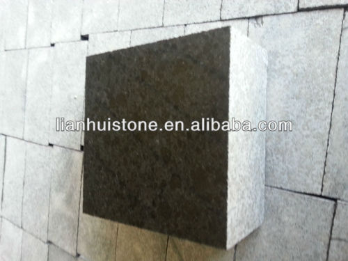 Polished black basalt G684 tiles