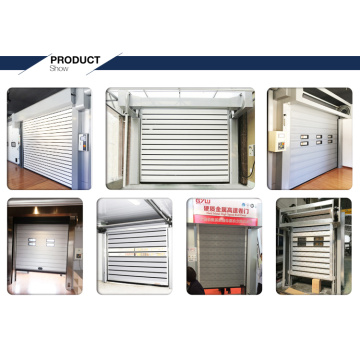 High speed spiral sectional door metal door