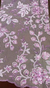 Spray Sequin Mesh Embroider Fabric