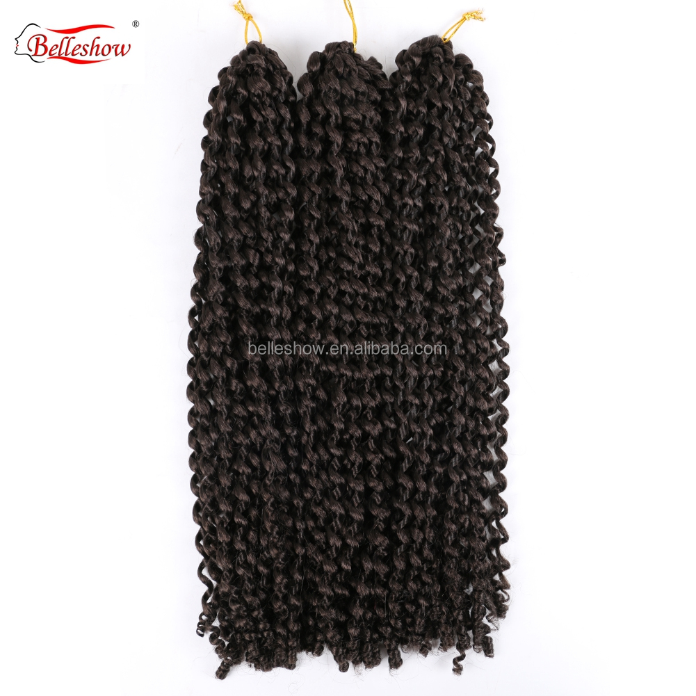 Hot sell passion twist hair 18inch water wave passion twists Synthetic Hair braiding passion twist crochet