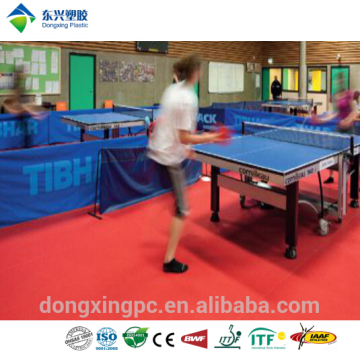 Form stable ITTF approved synthetic table tennis floor carpet