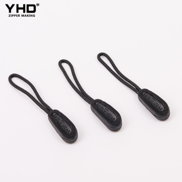 Nickel free customized fashion various color pull zipper with rubber slider pull