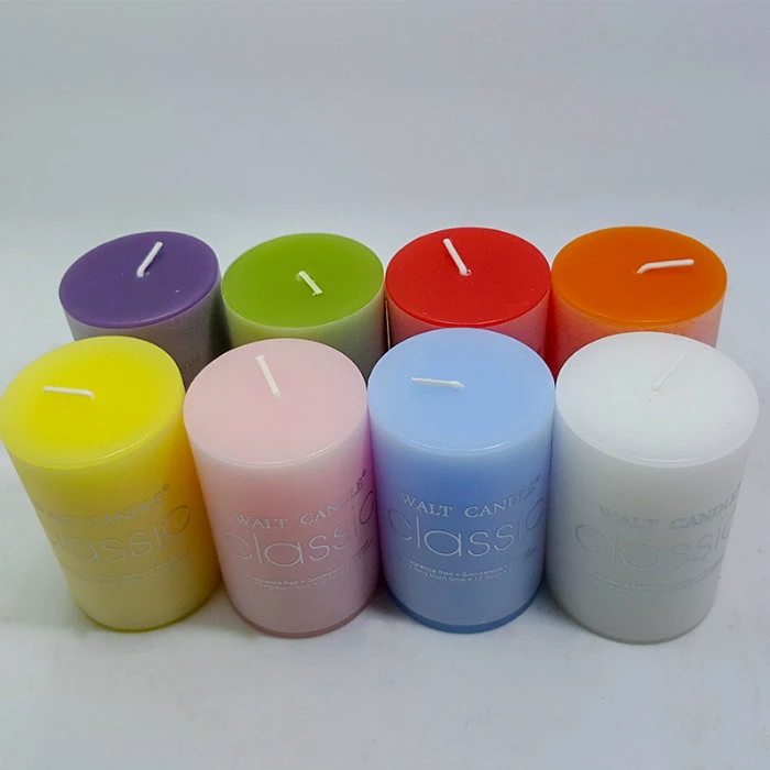 Color Pillar Candle for Wedding Party Decoration