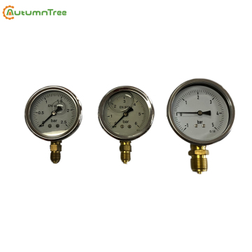 Stainless Steel Case Manometer Liquid Filled Pressure Gauge