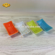 colorful enamel ceramic soy sauce dish