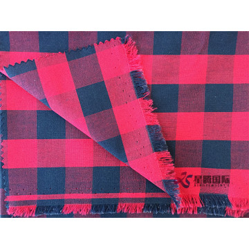 Red 100% Cotton Fabric For Men's Shirts