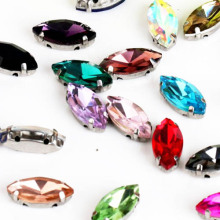 Coloured Navette Stone for Women's Bag