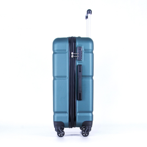 Wholesales female ABS double zipper luggage for travel