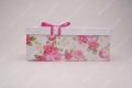 Caja de zapatos de papel de Bowknot rosa de alta calidad
