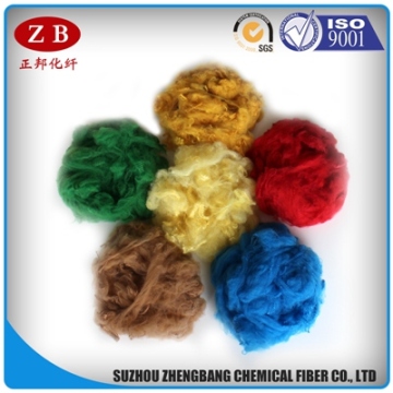dope dyed pets fiber recycled polyester staple fiber