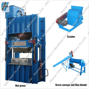 Full automatic machine to make euro pallet compressed press wood pallet