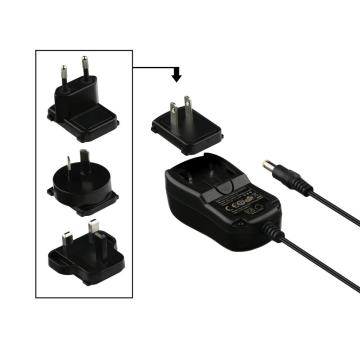 Wall Adapter with Convertible Plugs