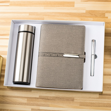 Silver Buckle Notebook and Accessories Gift Set