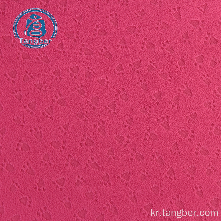 Anti Pilling 100 Polyester Polar Fleece Emboss Fabric