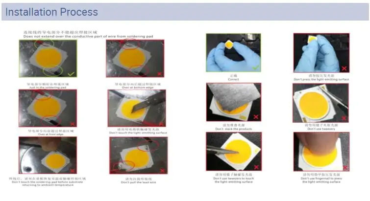 XL-25X25/23 15W High Power LED COB Chip on Board Technology