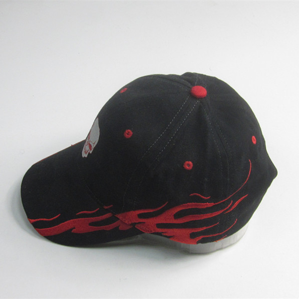 Hot Sale Flaming Embroidery Sport Cap