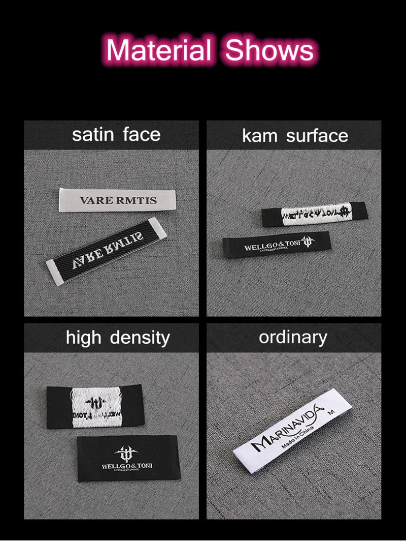 Wholesale Logo Custom Woven Labels for Clothing