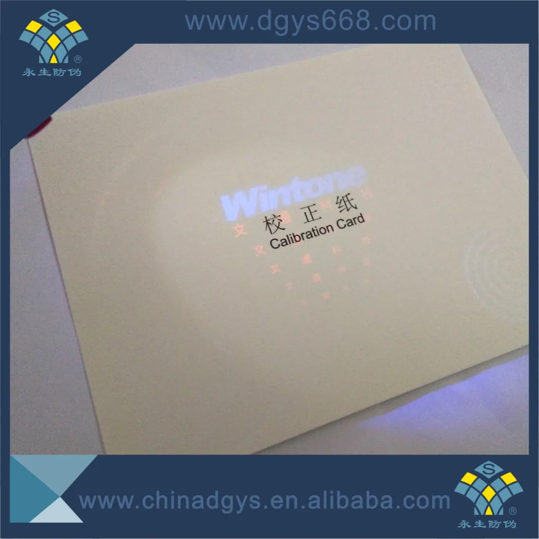 Custom Printing UV Pattern Hologram Embossing Certificates