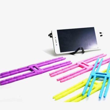 Silicone Foldable H shaped Phone Holder for Position Stent Support Cell Phone