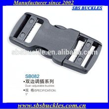SBS manufacture fancy dual-adjustable plastic buckles SB082