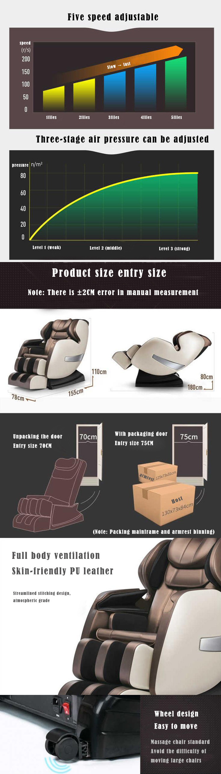 Household massage chair, whole body massage, neck massage capsule type electric massage chair