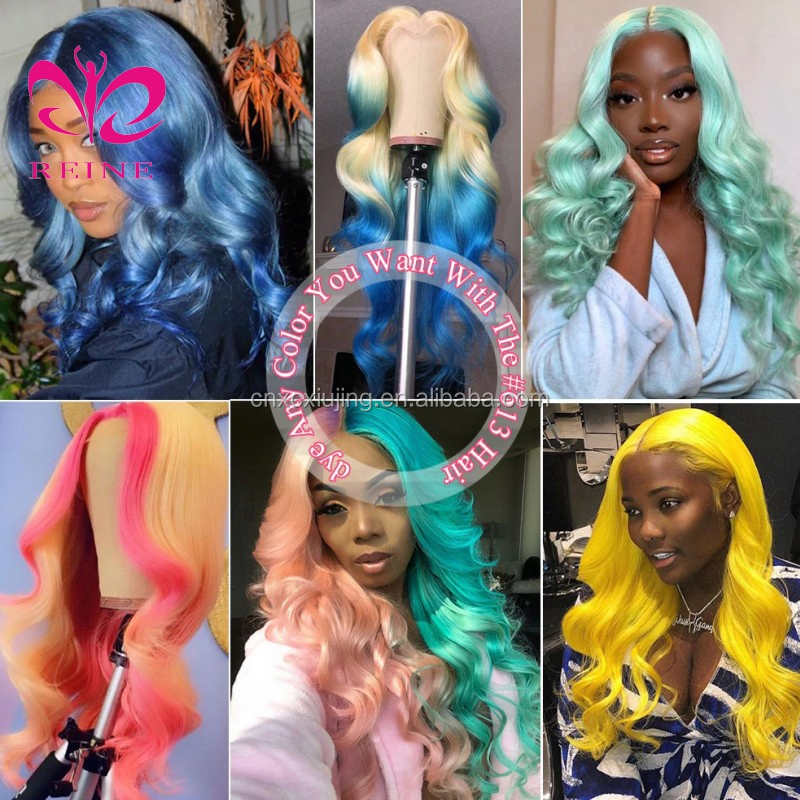 Reine 13x4 Lace Frontal 613 Straight  Wigs 613 Blonde Malaysian Lace Front Human Hair Wigs Blonde 613 Short Bob Lace Wigs