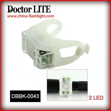 Hot selling silicon safety front tail light high brightness led bicycle light, battery powered led bike bicycle light